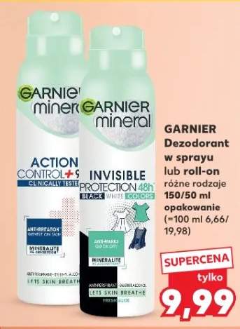 Dezodorant w sprayu action control invisible różne rodzaje