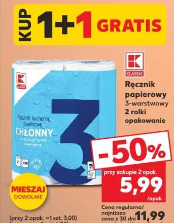 Ręcznik papierowy 3-warstwowy 2 rolki
