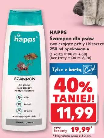 Szampon dla psów zwalczający pchły i kleszcze