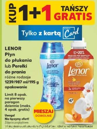 Płyn do płukania lub perełki do prania różne rodzaje