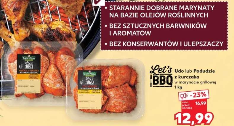 Udo lub podudzie z kurczaka w marynacie grillowej