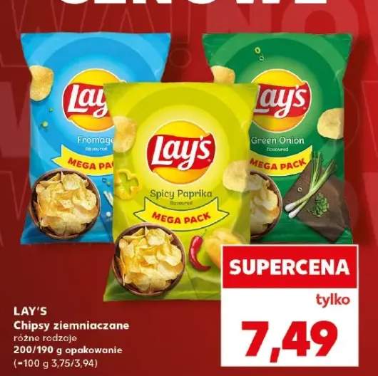 Chipsy ziemniaczane green onion