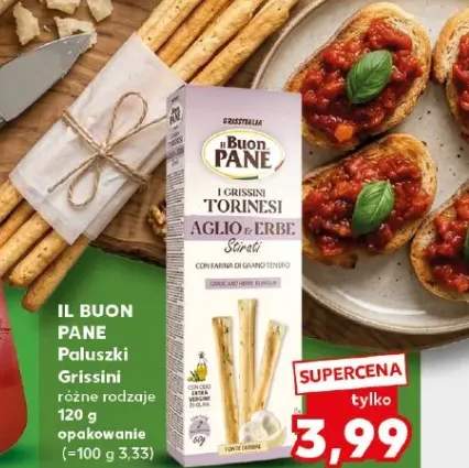 Paluszki Grissini I Grissini Torinesi aglio e erbe