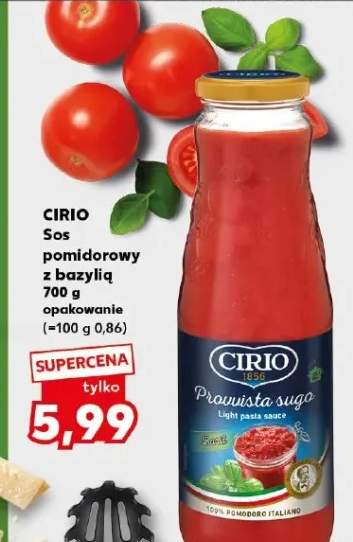 Sos pomidorowy z bazylią