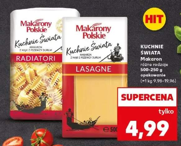 Makaron różne rodzaje