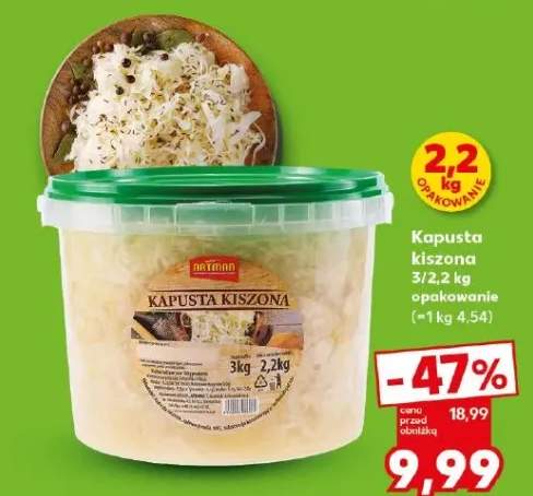 Kapusta kiszona opakowanie