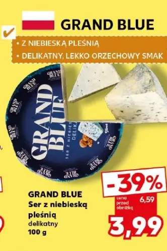 Ser z niebieską pleśnią delikatny