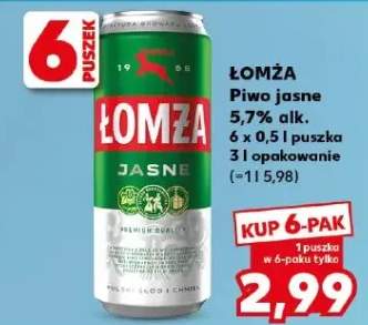 Piwo jasne 5,7% alk.