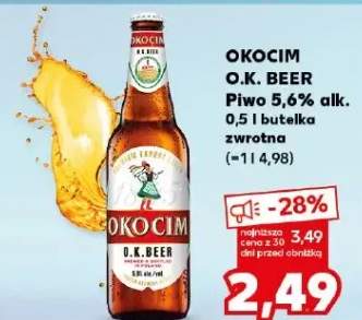 Piwo O.K. Beer 5,6% alk.