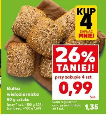 Bułka wieloziarnista 80g sztuka