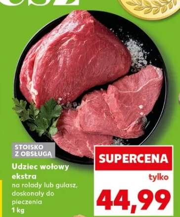 Udziec wołowy ekstra na roladę lub gulasz, doskonały do pieczenia