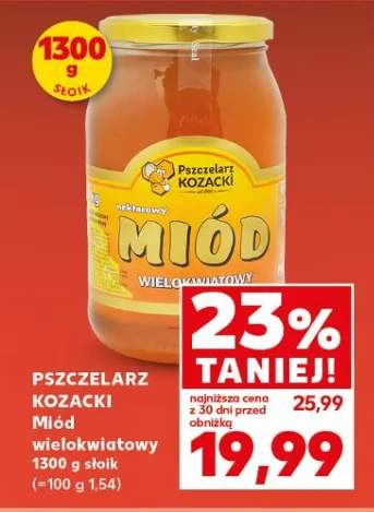 Miód wielokwiatowy 1300g słoik