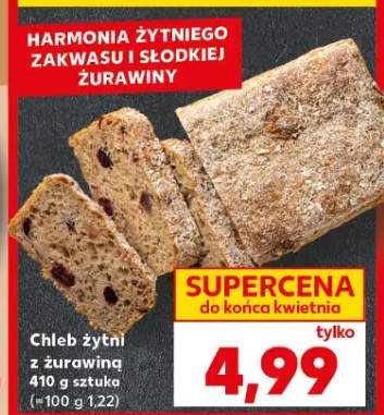 Chleb żytni z żurawiną 410g