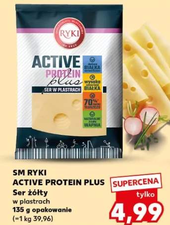 Ser żółty w plastrach