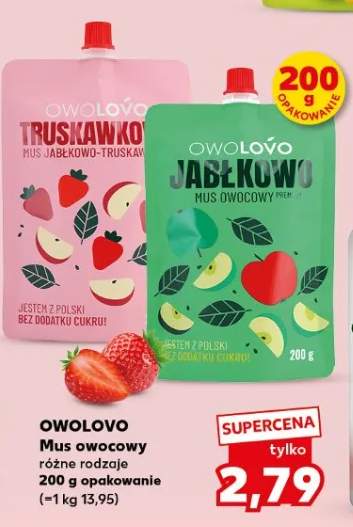 Mus owocowy różne rodzaje