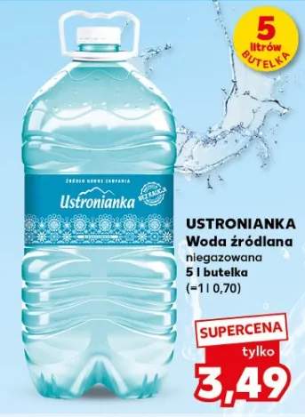 Woda źródlana niegazowana