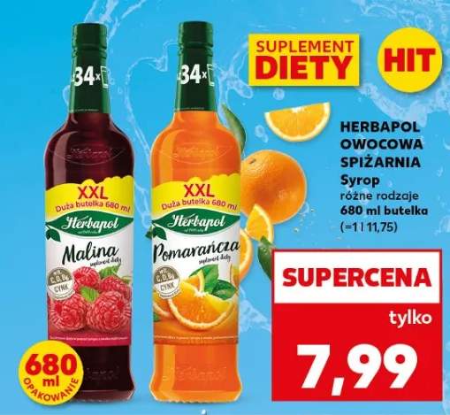 Syrop owocowa spiżarnia różne rodzaje