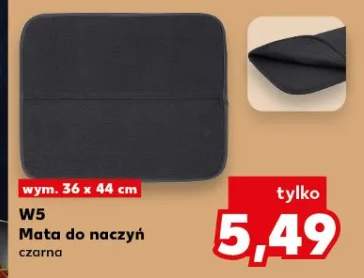 Mata do naczyń czarna W5