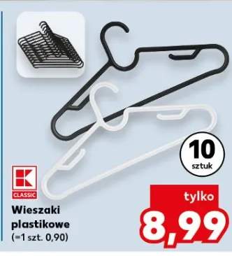 Wieszaki plastikowe