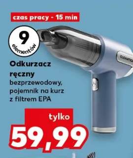 Odkurzacz ręczny bezprzewodowy, pojemnik na kurz z filtrem EPA