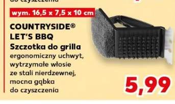 Szczotka do grilla ergonomiczny uchwyt, wytrzymałe włosie ze stali nierdzewnej, mocna gąbka do czyszczenia