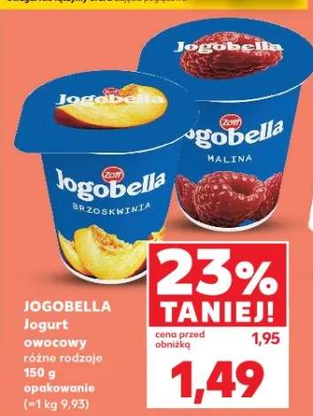Jogurt owocowy różne rodzaje 150g opakowanie