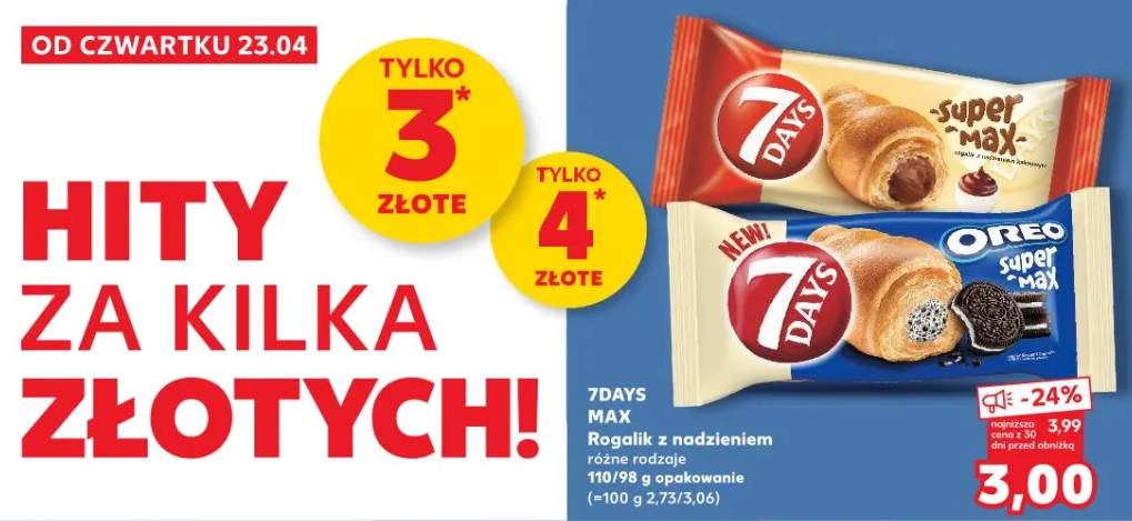 Rogalik z nadzieniem Oreo Super Max