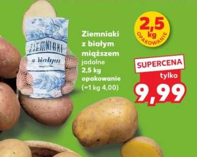Ziemniaki z białym miąższem jadalne