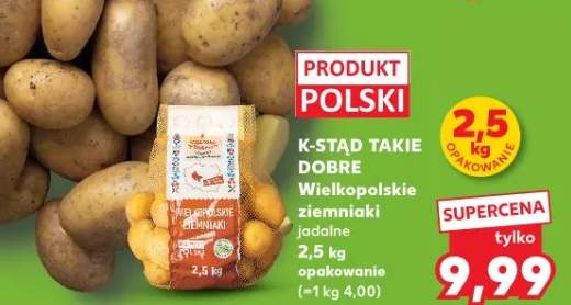 Wielkopolskie ziemniaki jadalne K-STAD TAKIE DOBRE