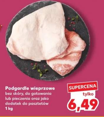Podgardle wieprzowe bez skóry, do gotowania lub pieczenia oraz jako dodatek do pasztetów