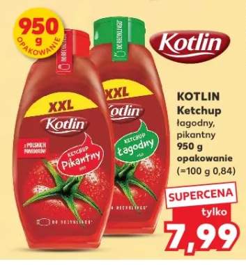 Ketchup łagodny, pikantny