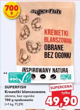 Krewetki blanszowane obrane, bez ogonka
