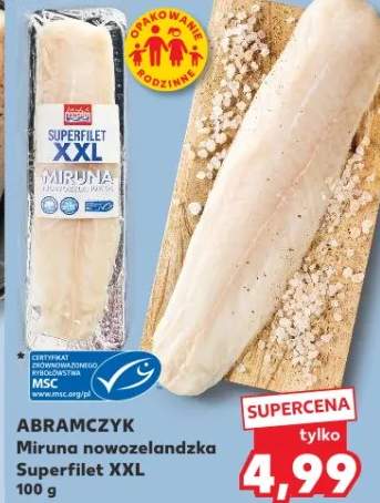Miruna morszczuka Superfilet XXL