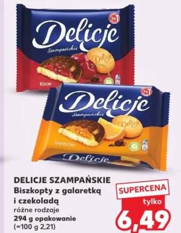 Biszkopty z galaretką i czekoladą różne rodzaje
