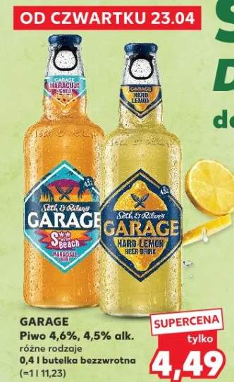 Piwo Garage Peach Orange