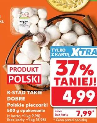 Polskie pieczarki opakowanie