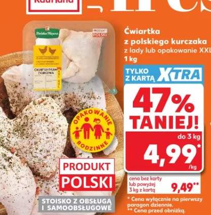 Ćwiartka z polskiego kurczaka z lady lub opakowanie XXL