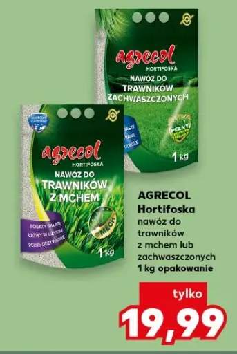 Nawóz do trawników z mchem agrecol hortifoska 1kg opakowanie