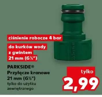 Przyłącze kranowe 21mm (G½") do kurków wody z gwintem