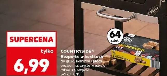 Rozpałka w kostkach do grilla, kominka i pieca