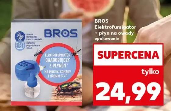 Elektrofumigator + płyn na owady BROS
