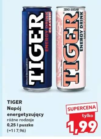 Napój energetyzujący różne rodzaje