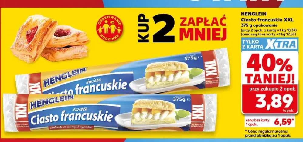 Ciasto francuskie XXL Henglein
