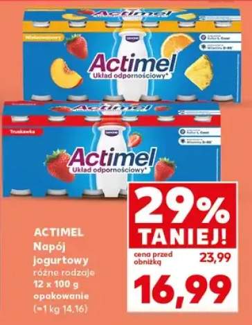 Napój jogurtowy Actimel Danone