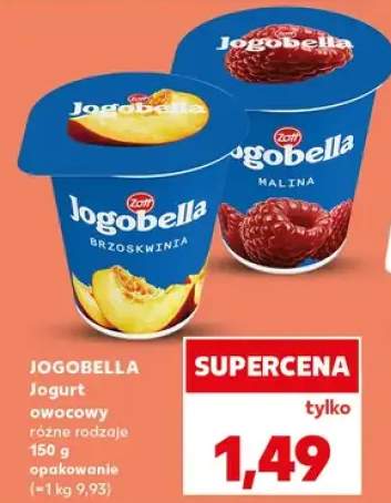 Jogurt owocowy Jogobella malina Zott