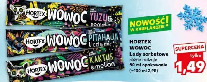 Lody sorbetowe Hortex Wowoc Yuzu & Pomelo