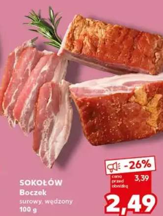 Boczek surowy wędzony Sokołów