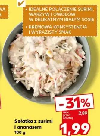 Sałatka z surimi i ananasem