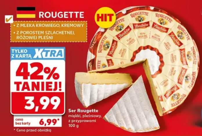 Ser Rougette miękki pleśniowy z przyprawami Rougette