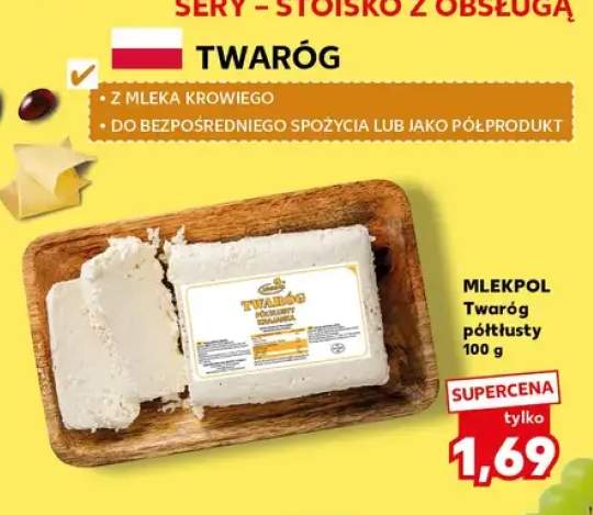 Twaróg półtłusty Mlekpol